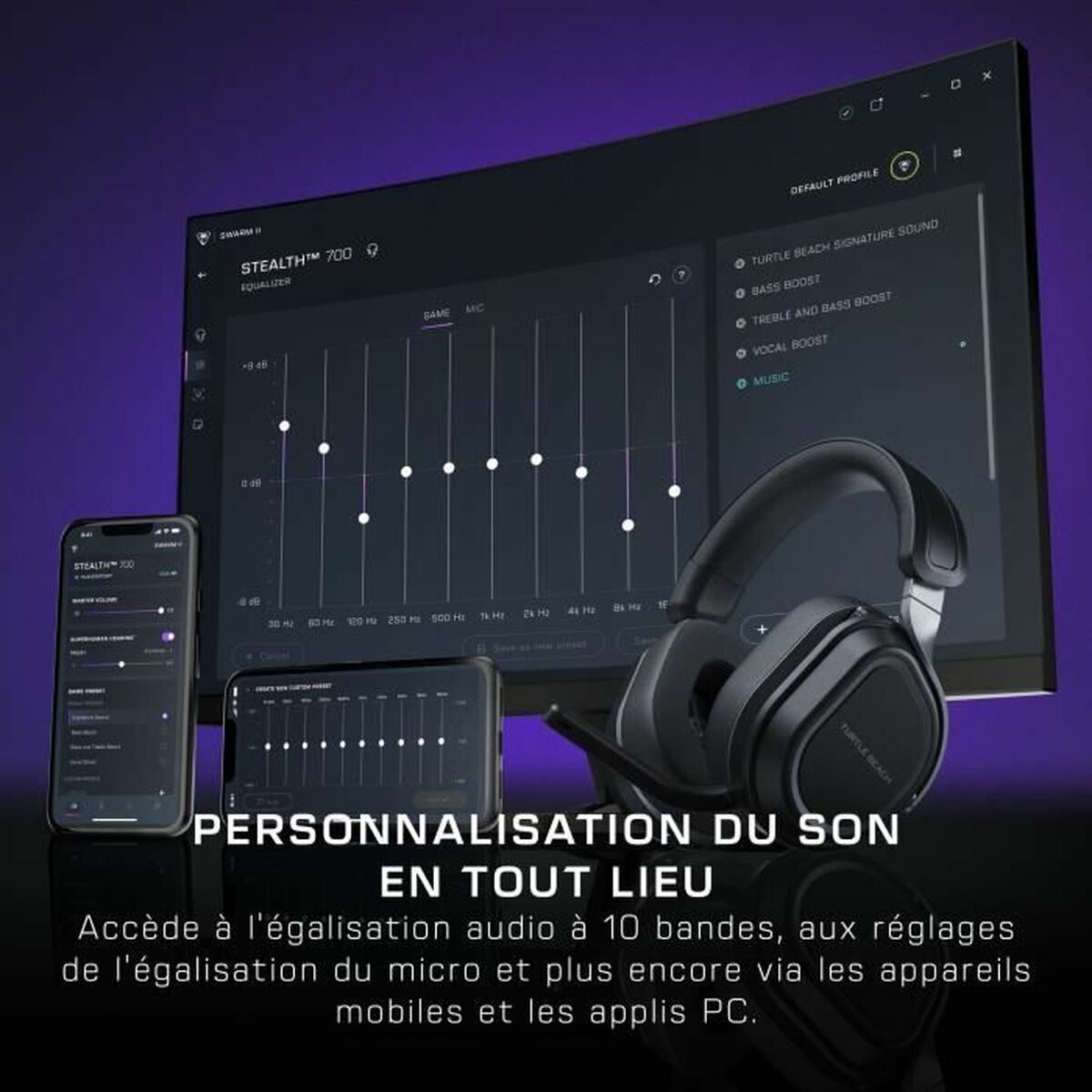 Hodetelefoner med Mikrofon Turtle Beach Stealth 700PC Svart